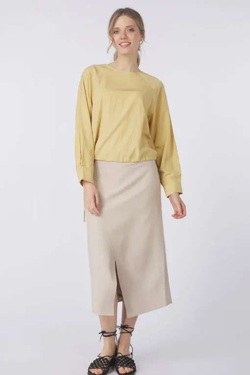 Yaya Blouse Raglan With Drawcord