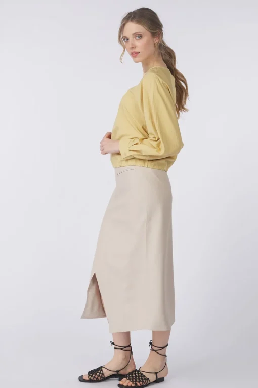 Yaya Blouse Raglan With Drawcord