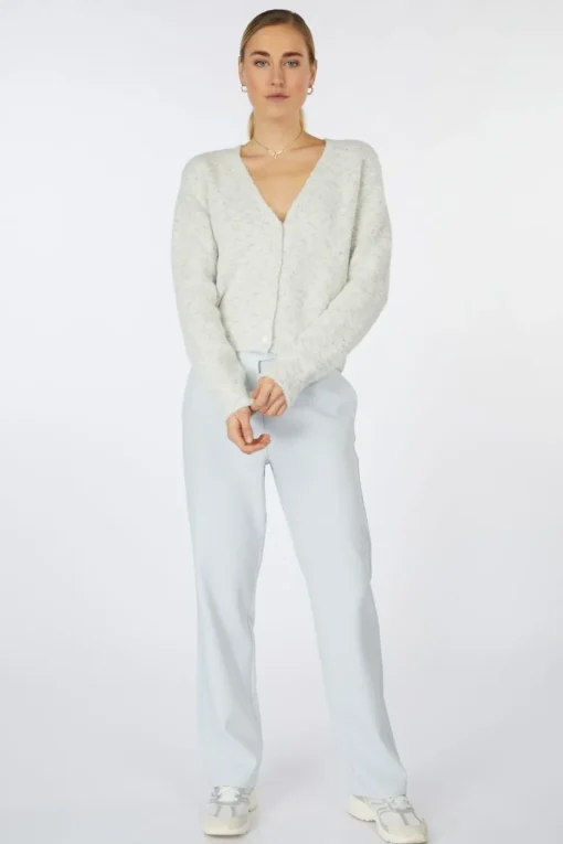 Yaya Broek High Waist Straight Leg Pantalon With Belt Detail