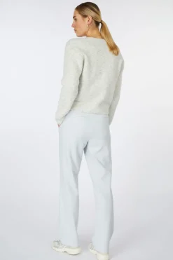 Yaya Broek High Waist Straight Leg Pantalon With Belt Detail