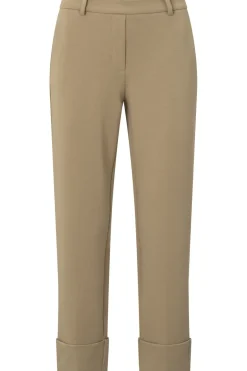 Yaya Broek Jersey Tailored With Elastic Waist And Bi
