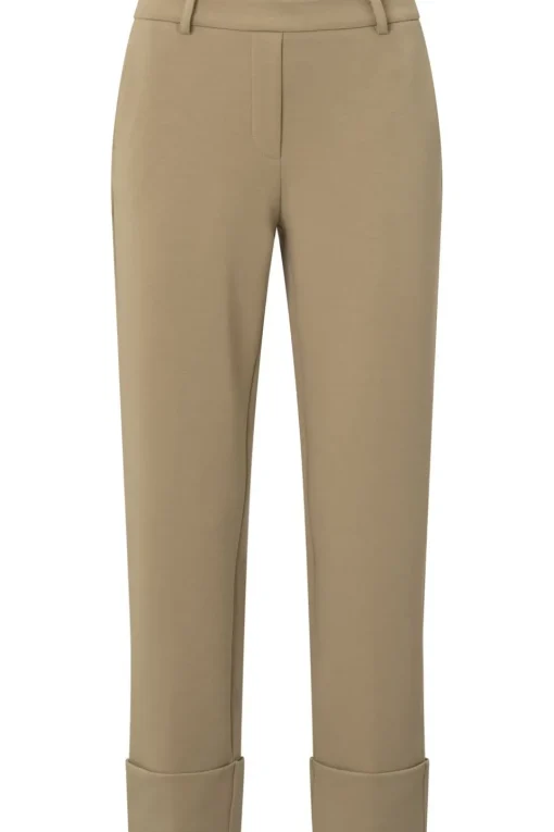 Yaya Broek Jersey Tailored With Elastic Waist And Bi
