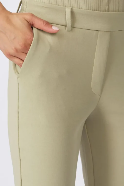 Yaya Broek Jersey Tailored With Elastic Waist And Bi