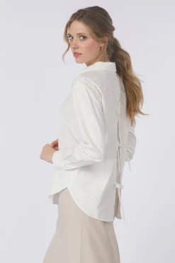 Yaya Hemd Poplin Shirt With Bows