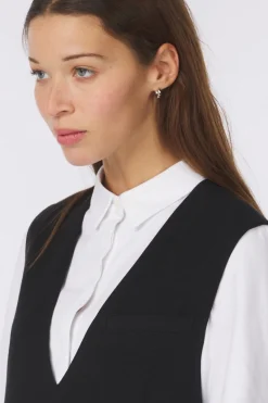 Yaya Hemd Soft Jersey Cotton Blend Shirt With Blind Placket