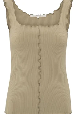 Yaya Top Singlet With Frilled Seams