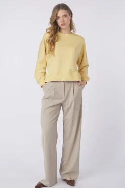 Yaya Trui Sweatshirt With Small Slit