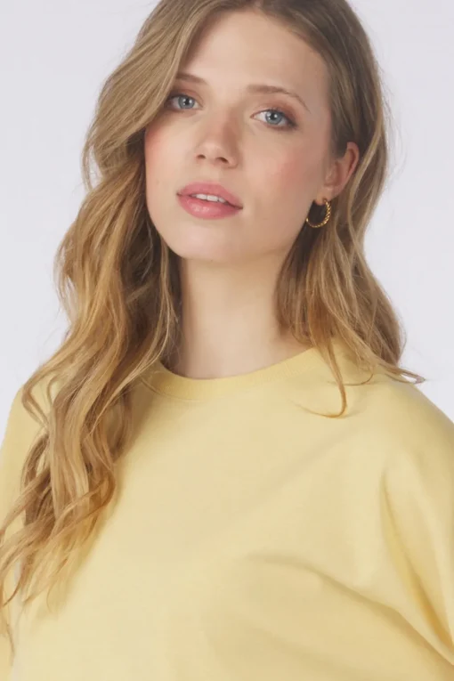 Yaya Trui Sweatshirt With Small Slit