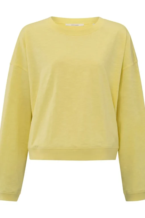 Yaya Trui Sweatshirt With Slub Effect