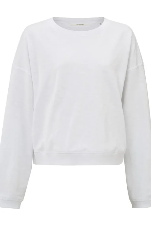 Yaya Trui Sweatshirt With Slub Effect