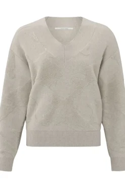 Yaya Trui V-Neck With Texture