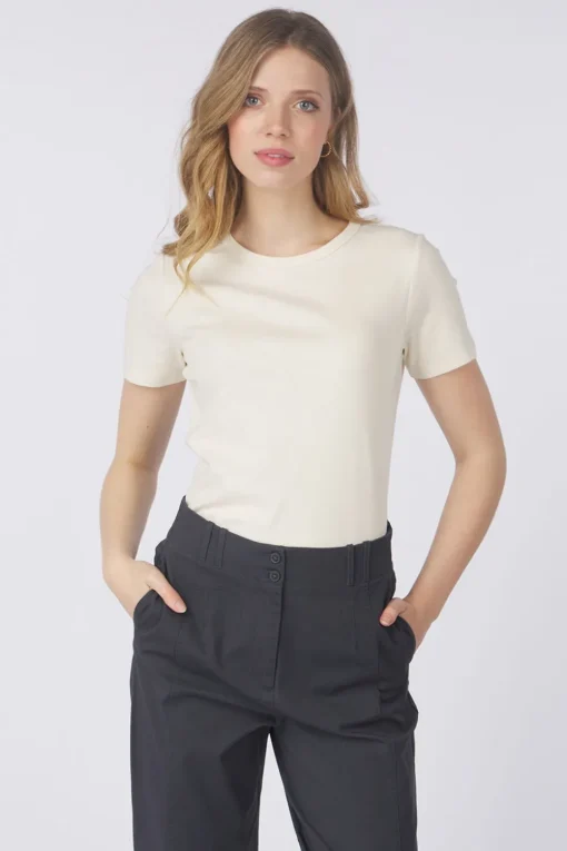 Yaya T-Shirt Crew Neck In Nappy Quality