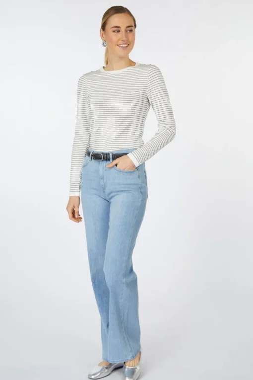 Yaya T-Shirt Striped Long Sleeve With Contrast Details