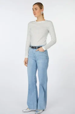 Yaya T-Shirt Striped Long Sleeve With Contrast Details