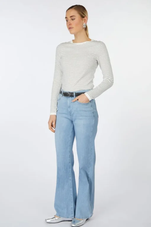 Yaya T-Shirt Striped Long Sleeve With Contrast Details