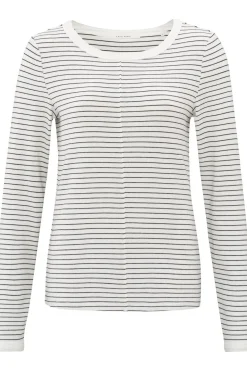 Yaya T-Shirt Striped Long Sleeve With Contrast Details