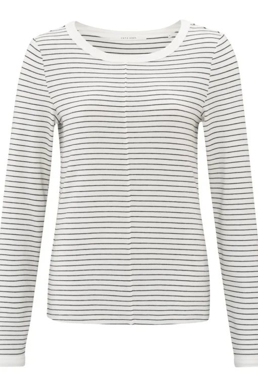 Yaya T-Shirt Striped Long Sleeve With Contrast Details