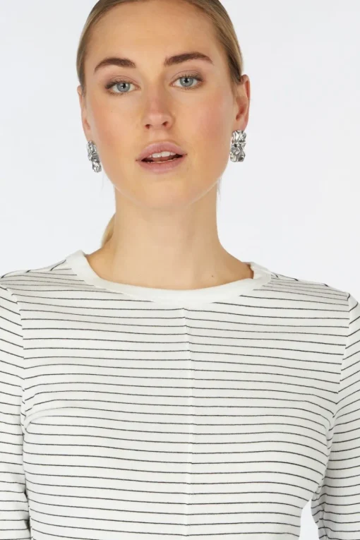 Yaya T-Shirt Striped Long Sleeve With Contrast Details